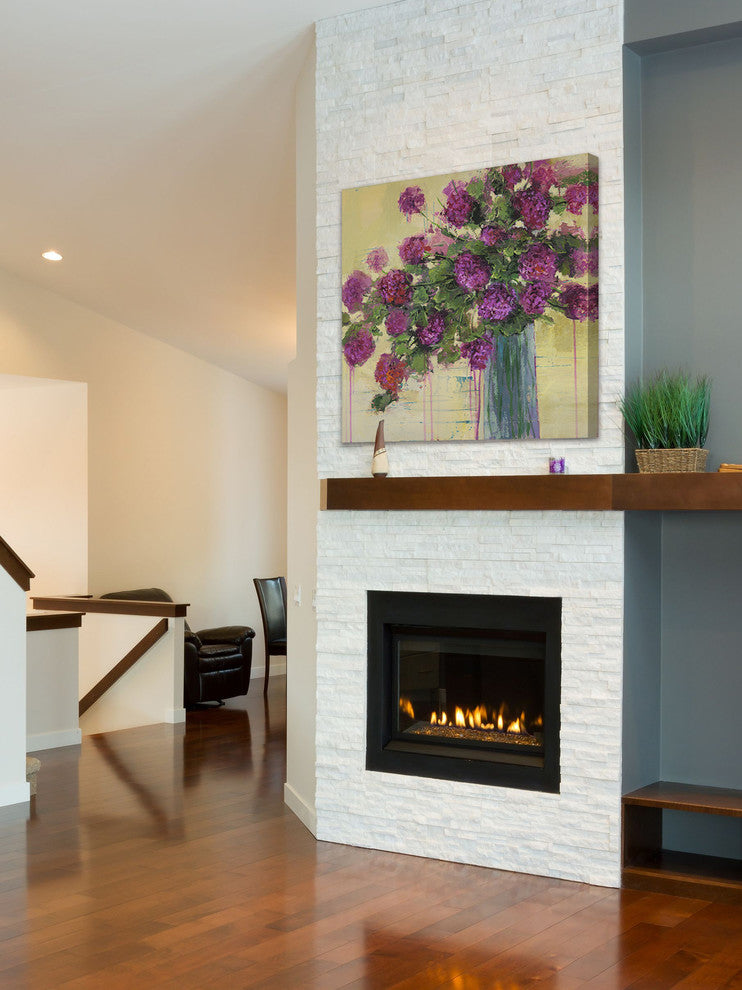 "Flower Remedy II" by Julie Joy Painting Print Wrapped Canvas, 32x32