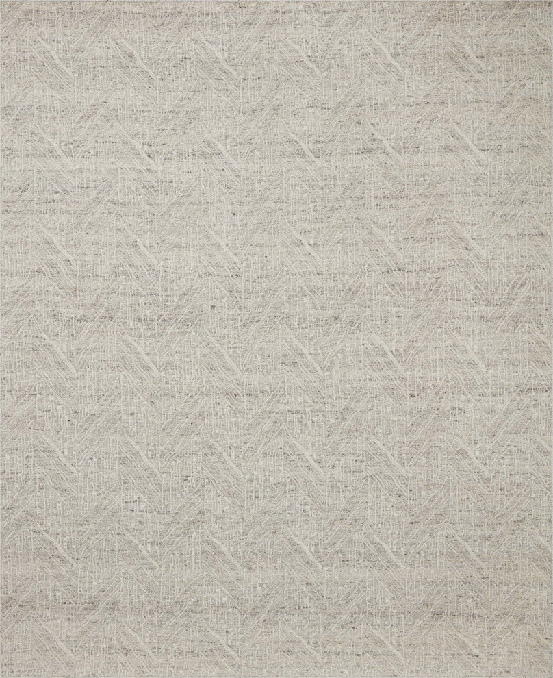 Loloi Raven Silver / Ivory 7'-9" x 9'-9" Area Rug