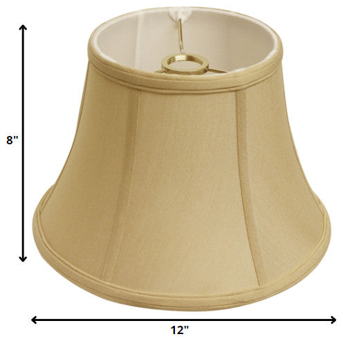 12" Pale Brown Drum No Slub Lampshade