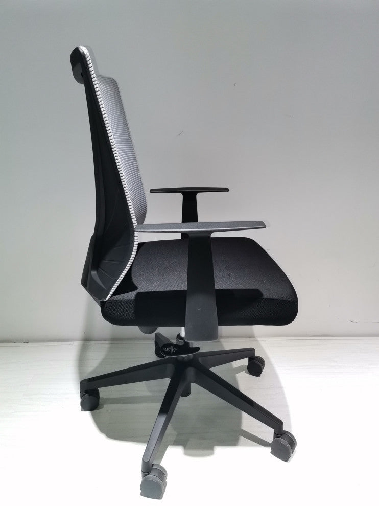 Hobart Low Back Revolving Ergonomic Office Chair, Black