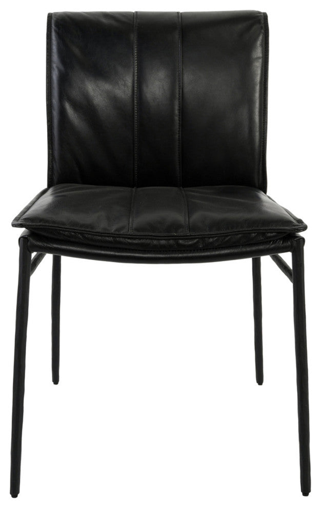 Bentley Black Leather Dining Chair