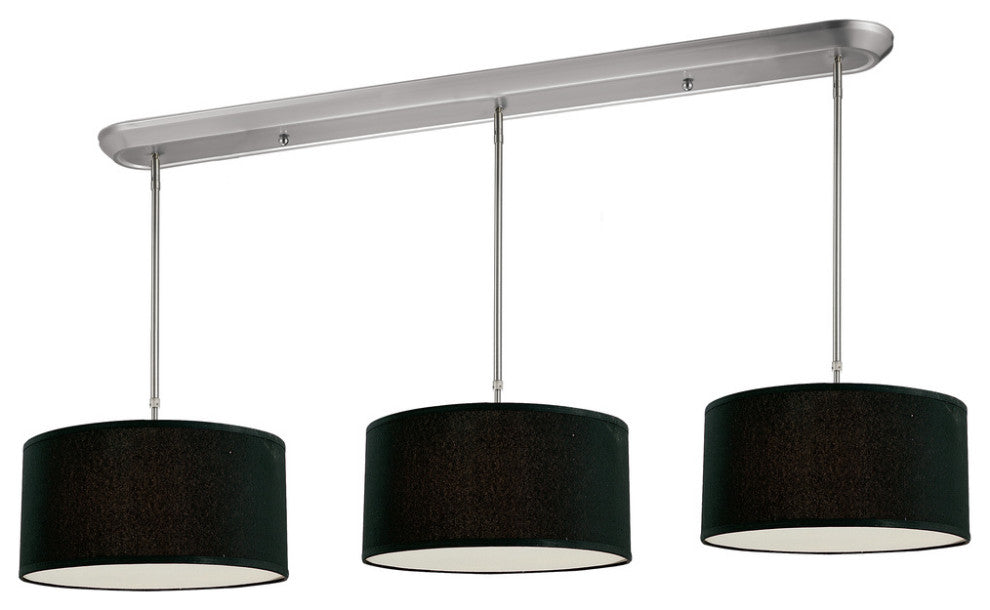 Zlite 171-16-3B 9-Light Island/Billiard, Black