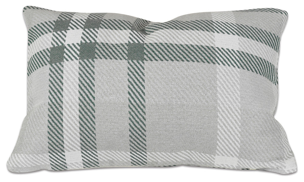 12"x18" Pacifica Lumbar Throw Pillow by Astella, Tartan Jade