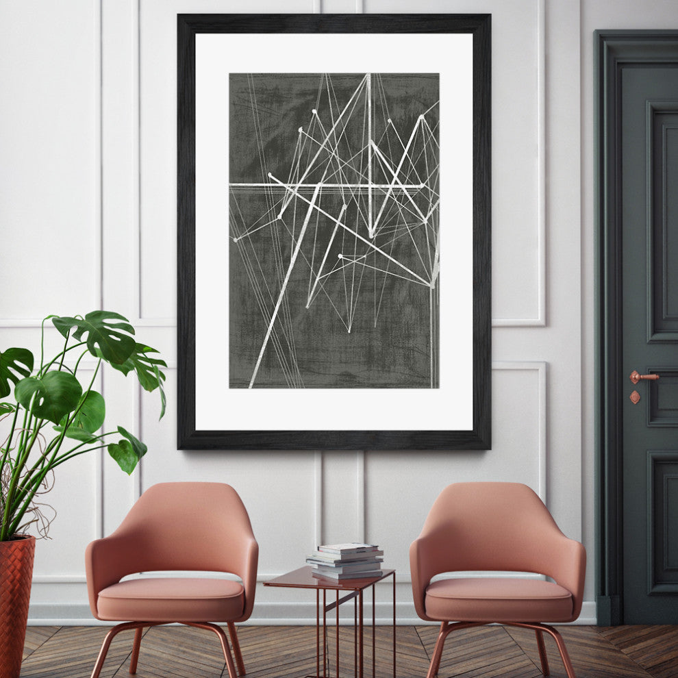 "Vertices II" Matted and Framed, 52" X 36"