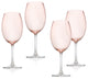 Meridian White Wine Glassware Set of 4 12oz, Blush