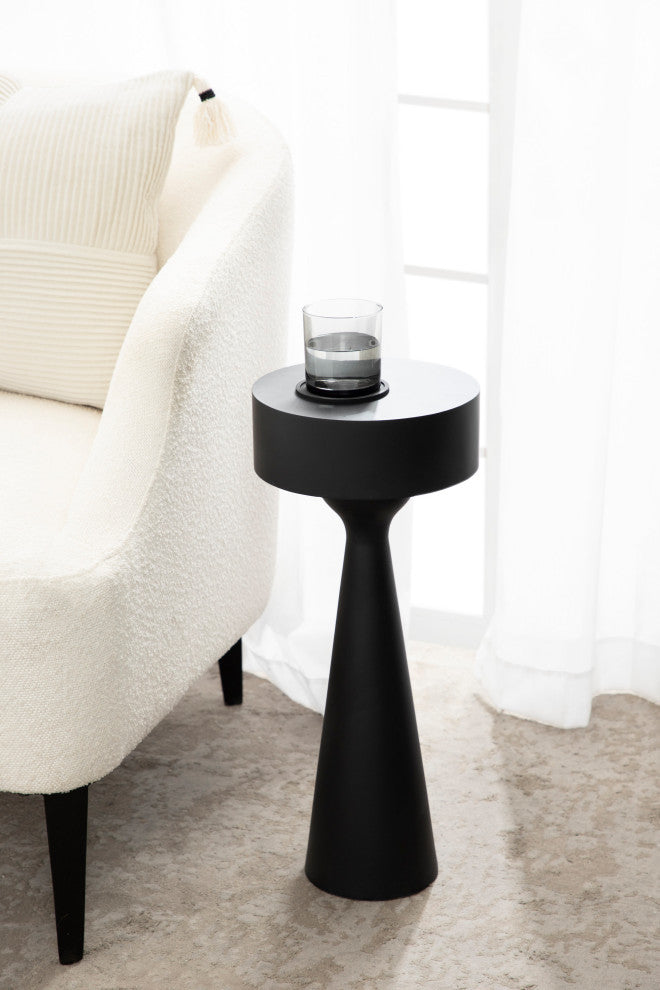 Solbrett Drink Table, Black, 10x10x22