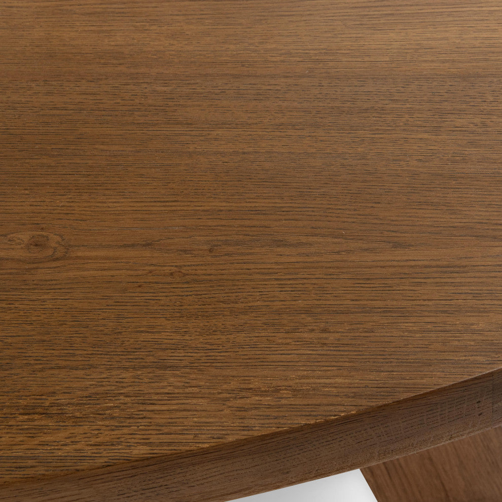 Crescent 80" Oval Reclaimed Oak Dining Table by Kosas Home