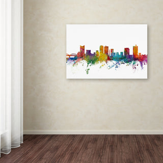 "Fort Worth, Texas Skyline" Canvas Art by Michael Tompsett