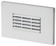 Louver Turtle Step Light-849, Satin Nickel