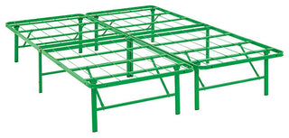 Horizon Queen Stainless Steel Bed Frame, Green