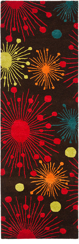 Safavieh Soho Soh747B Rug, Brown/Multi, 3'6"x5'6"