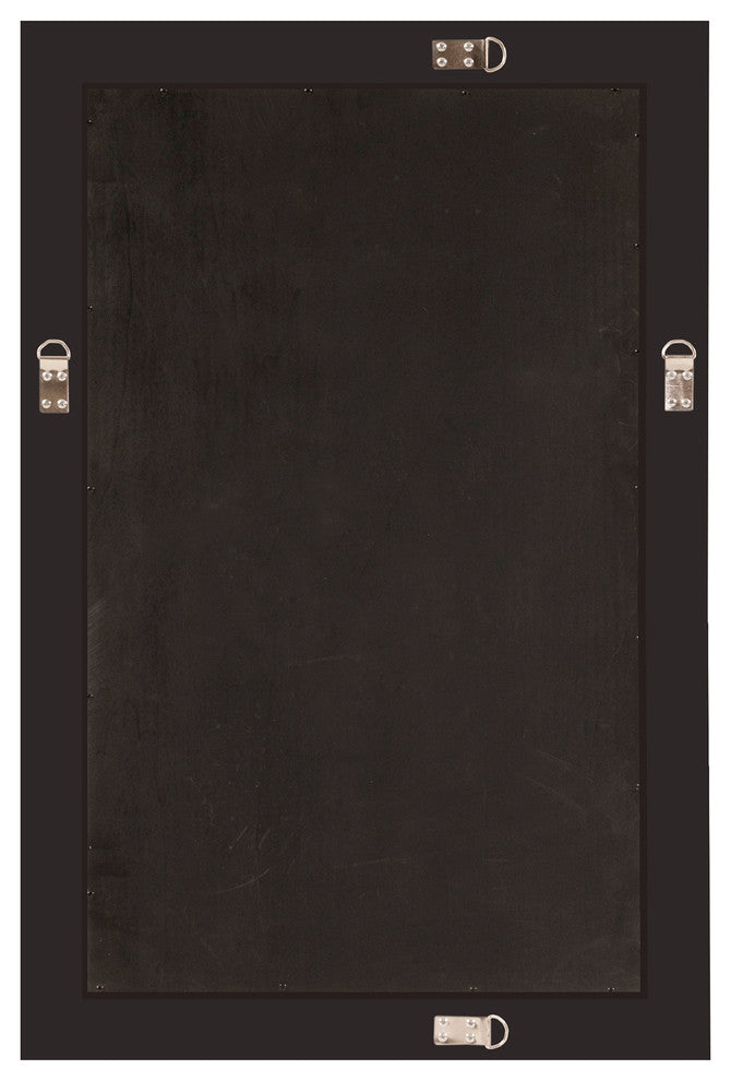 Howard Elliott Queen Ann Rectangular Mirror, Black