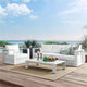 Tahoe Outdoor Patio Powder-Coated Aluminum 3-Piece Set, White White