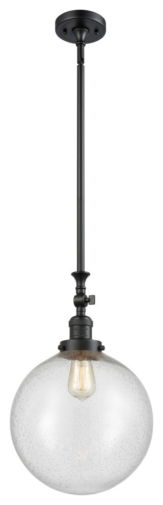 Beacon Mini Pendant, Matte Black, Seedy