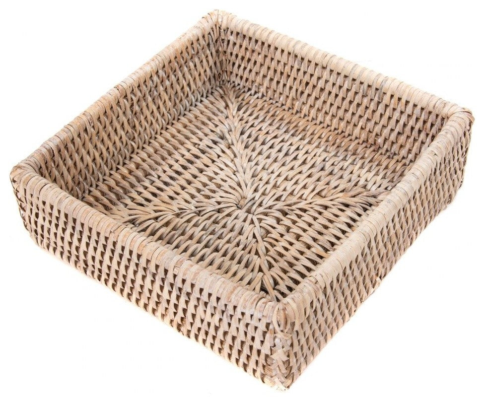 Artifacts Rattan™ Luncheon Napkin Holder, White Wash