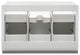 Valencia Free Standing Single Sink Bathroom Cabinet, Glossy White, 48"