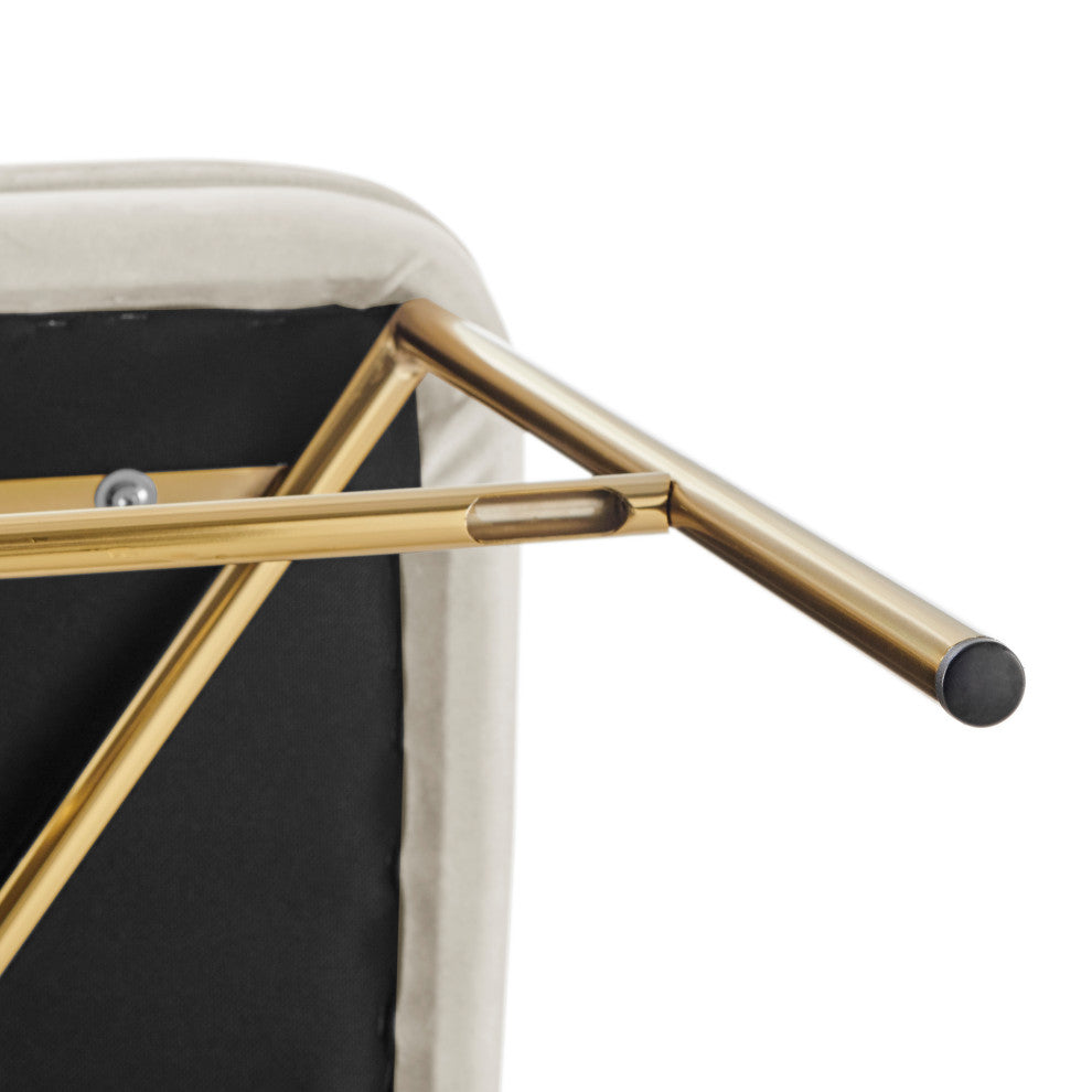 Keisha Counter Stool, Set of 2, Arcadia Cream, Velvet