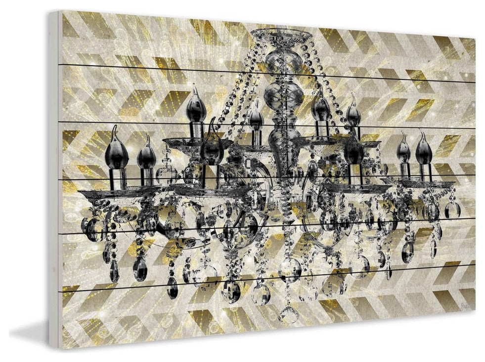 "Silver Elegance" Print on White Wood, 45"x30"