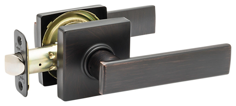 Craftsman Style Passage Lever, Tuscan Bronze