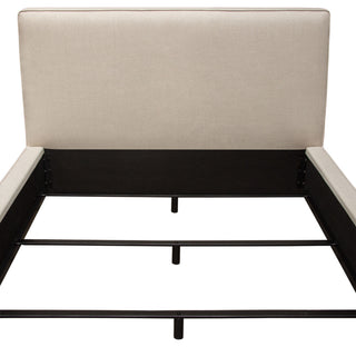 Cloud 43" Low Profile Queen Bed, Sand Fabric