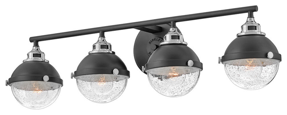 Hinkley Lighting 5174 Fletcher 4 Light 32"W Bathroom Vanity Light - Black