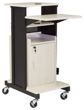 Oklahoma Sound Premium Plus Presentation Cart With Storage Cabinet