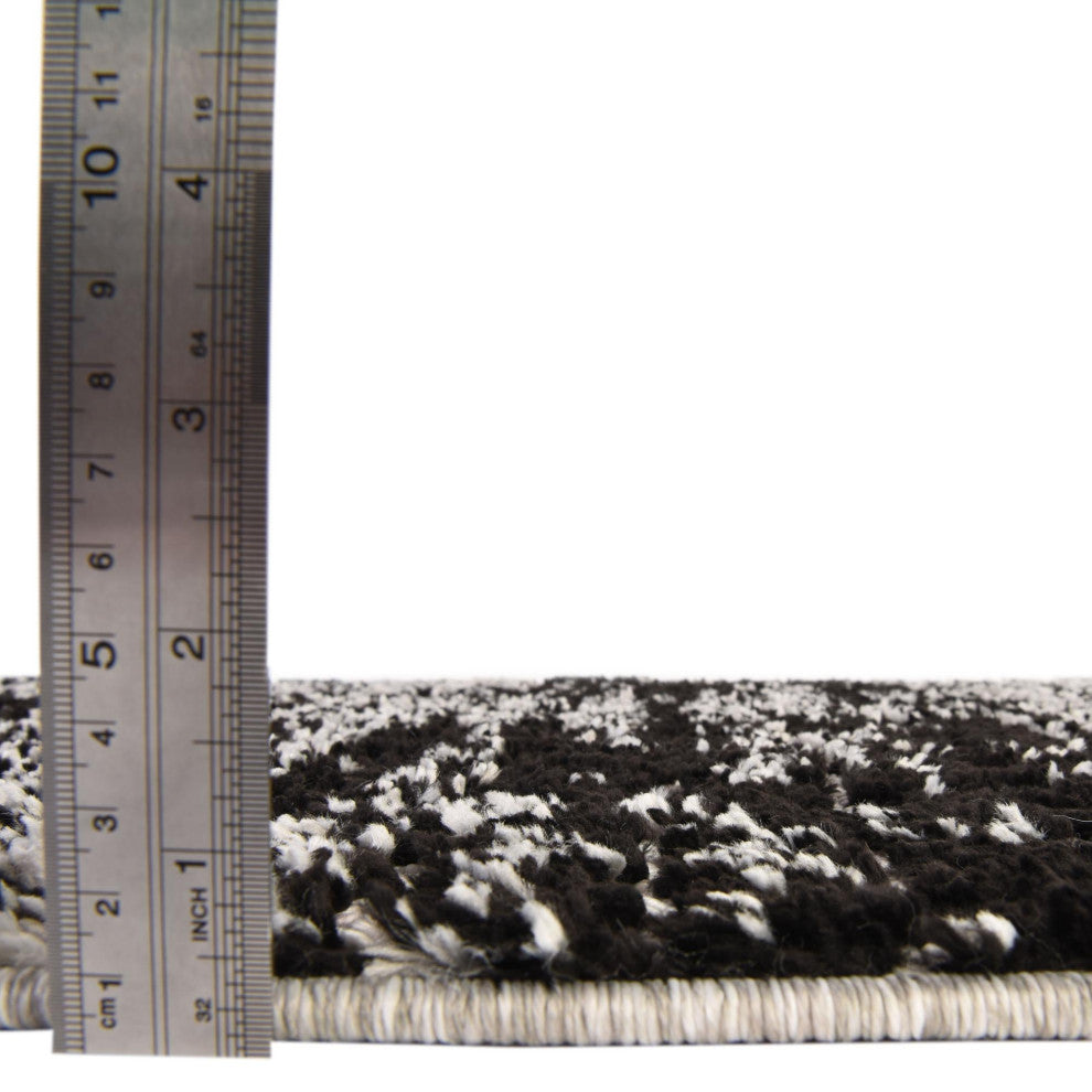 Unique Loom Cherokee Asheville Area Rug, Black, 6' 0 X 9' 0 Rectangular