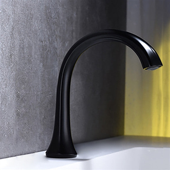 Fontana Commercial Matte Black Automatic Sensor Hands Free Faucet