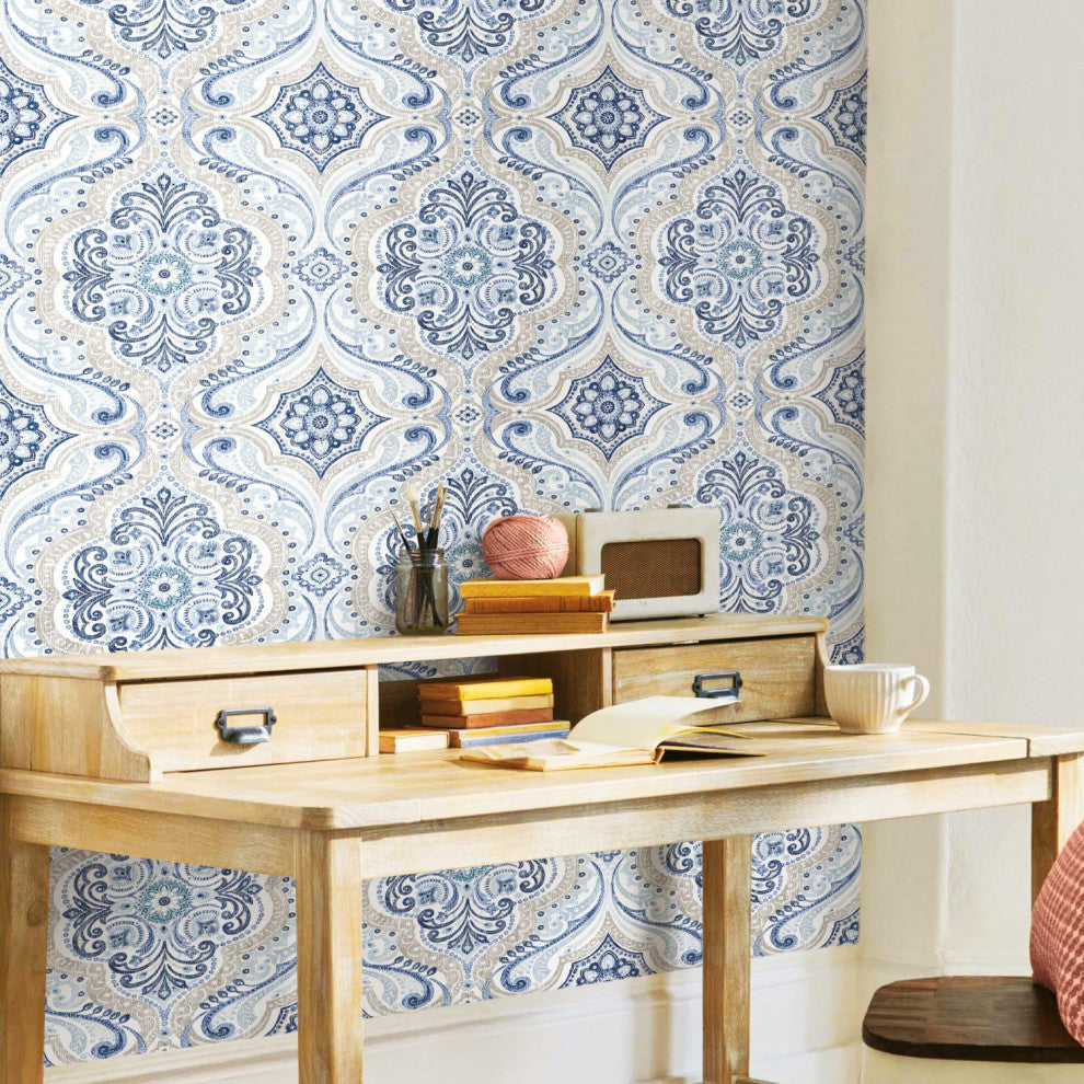 Bohemian Damask Peel & Stick Wallpaper