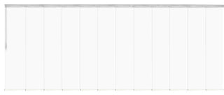 Navajo White 12-Panel Track Extendable Vertical Blinds 140-260"W