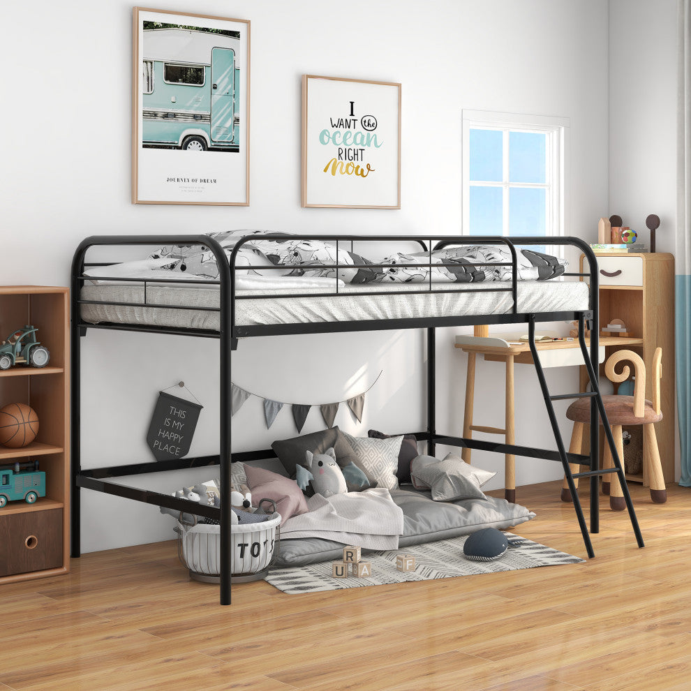 Gewnee Metal Twin Loft Bed