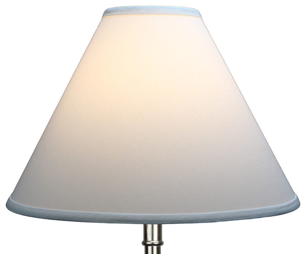 Fenchel Shades 5"x16"x12" Brass Spider Attachment Empire Lamp Shade, Linen White