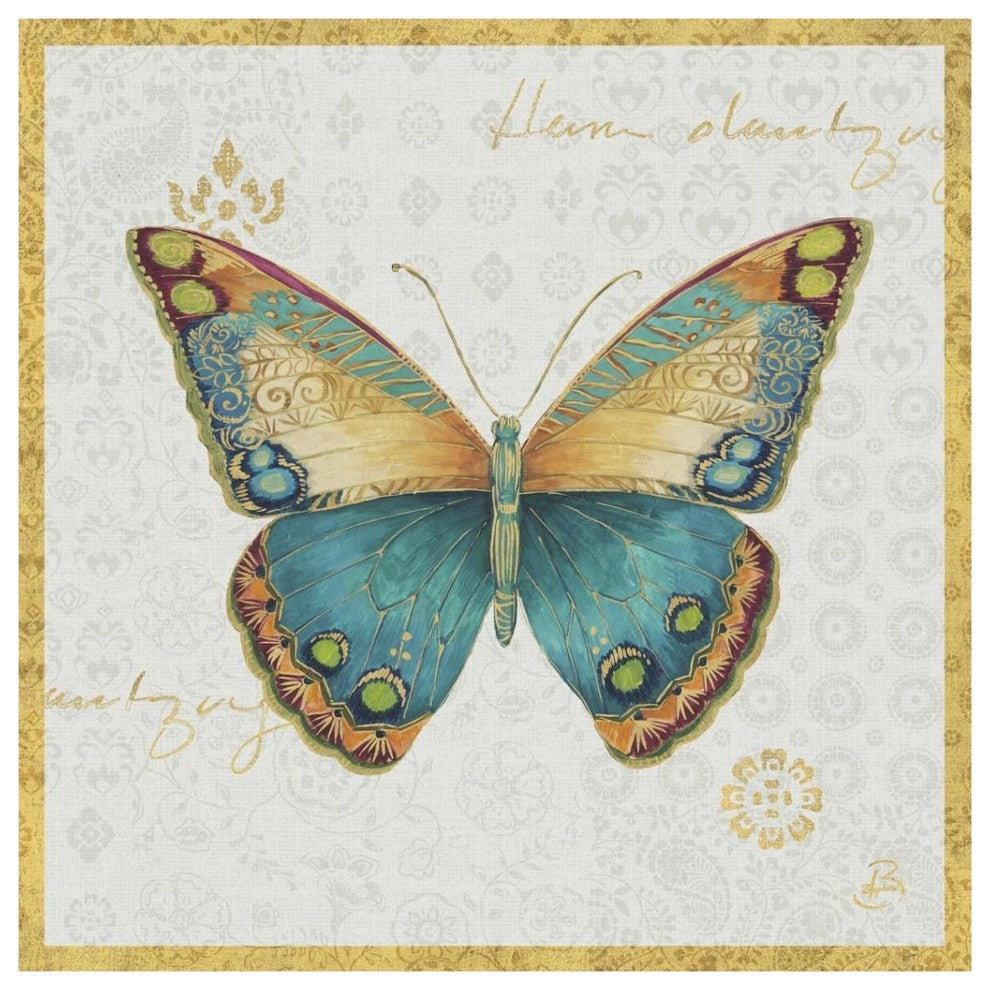 "Bohemian Wings Butterfly VIA" Digital Paper Print by Daphne Brissonnet, 38"x38"