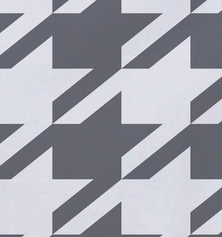 Houndstooth Geometric Print Placement, Classic Gray, Set of 4