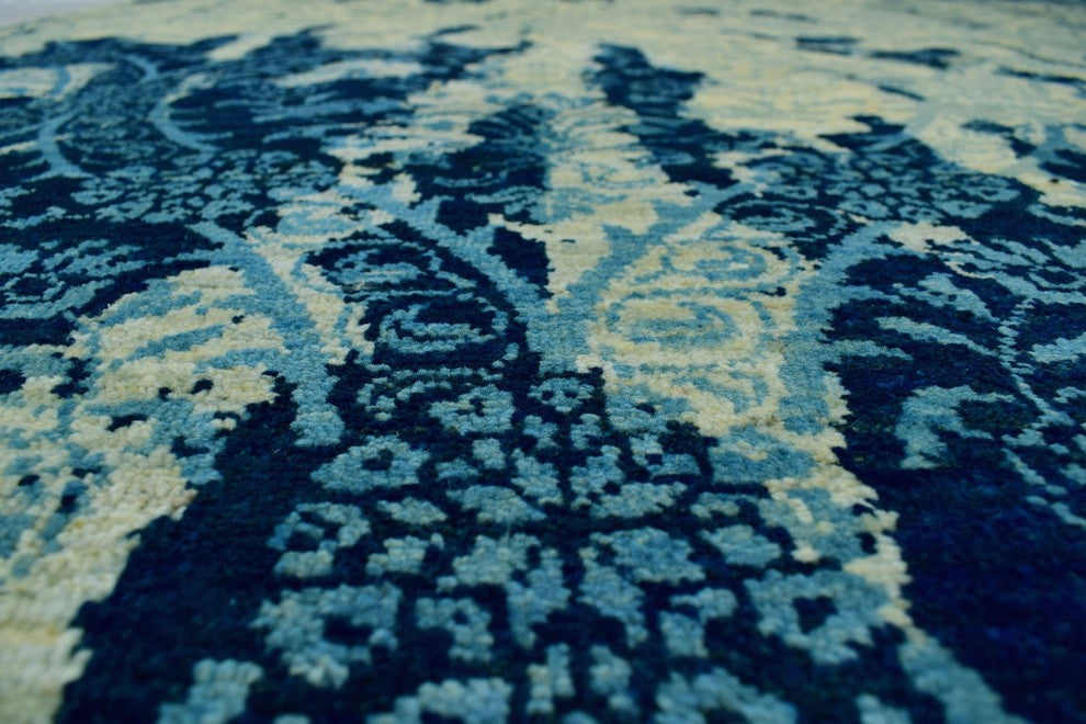 Aria Fine Chobi Phoebe Blue Rug 7'10"x9'11"