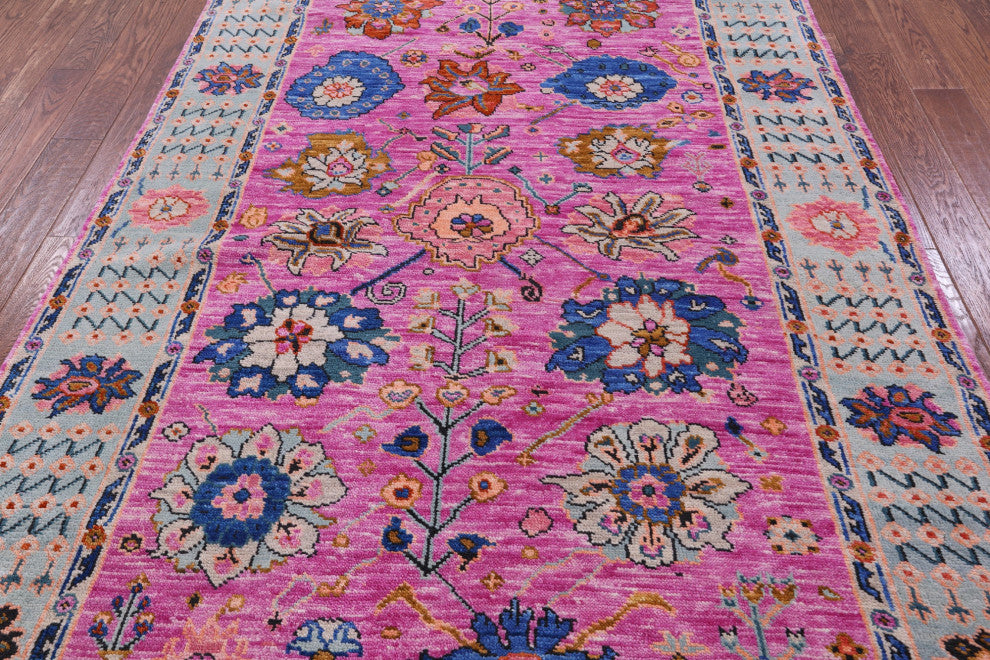 Hand-Knotted Turkish Oushak Wool Rug 5' 11" X 8' 11" - Q15462