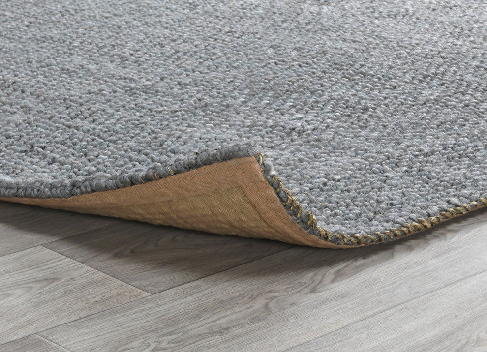 Annello Handspun Jute Area Rug by Kosas Home, Blue Charcoal, 9x12