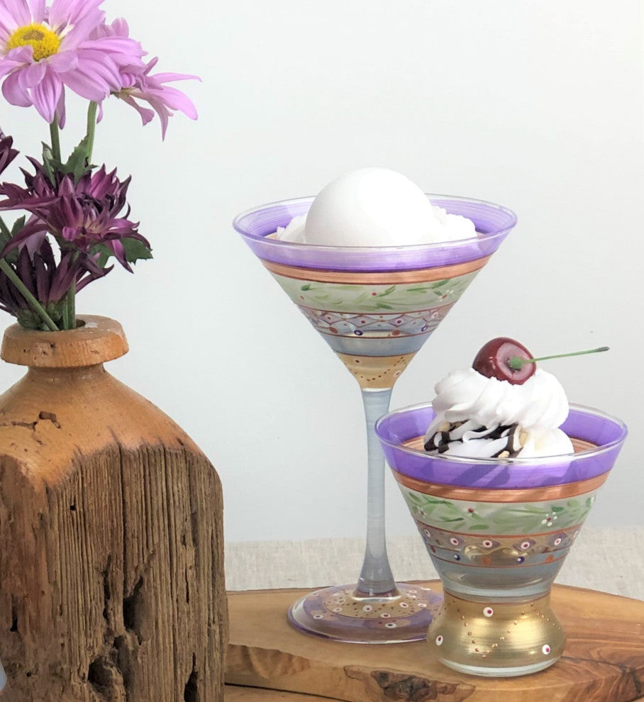 Mosaic Garland Cosmos Glasses, Set of 2