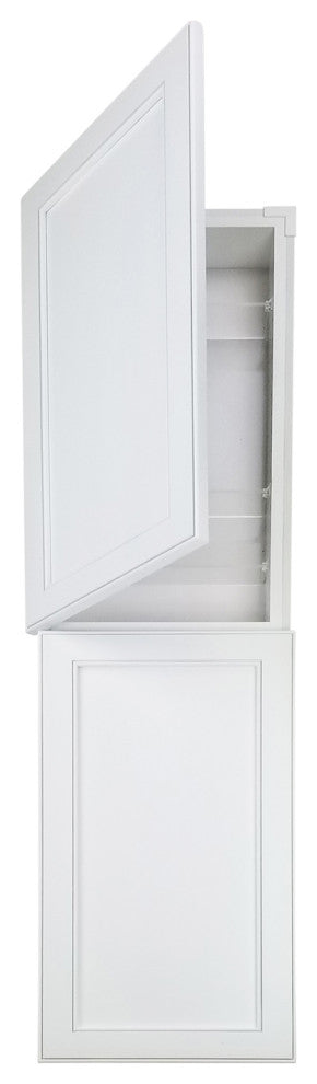 Lakebrooke Recessed Medicine Cabinet 47Hx15.5Wx3.5D, White Enamel