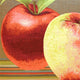 Pillow Decor - Fresh Apples on Brown 19 x 19 Throw Pillow