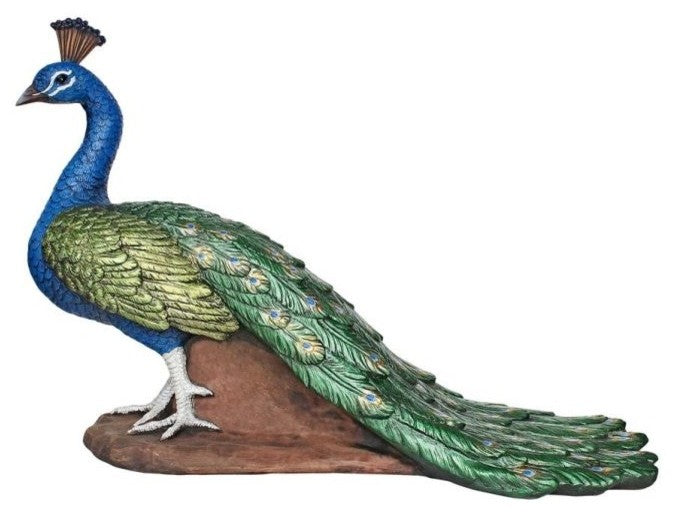 Regal Peacock Statue Medium