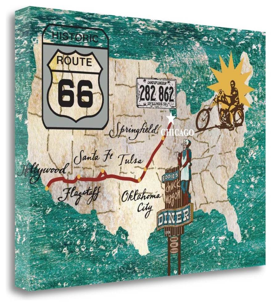 "Retro Roadtrip II" By James Nocito, Giclee Print on Gallery Wrap Canvas