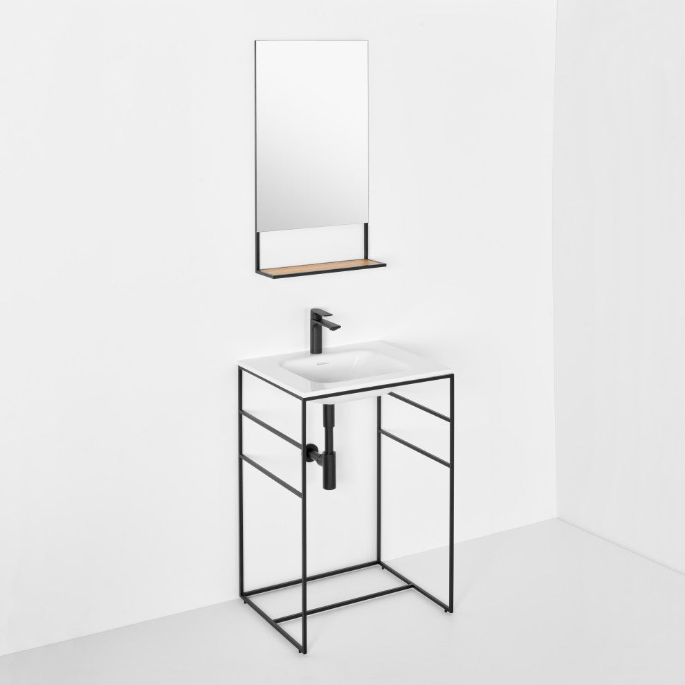 C2 24" Single Bathroom Vanity Set With Mirror