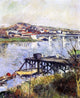 Gustave Caillebotte The Argenteuil Bridge, 20"x25" Gallery Wrapped Canvas