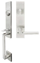Sequoia Lever, Tubular Entry Handleset, Left Hand Reverse, Satin Stainless Steel