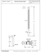 Supply Kit - 5/8" Od X 3/8" Od X 15" Corrugated In Powder Coated Flat Black
