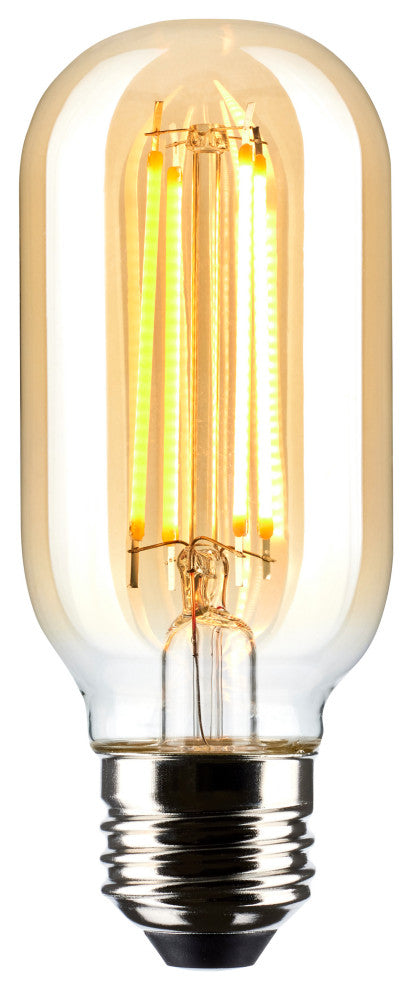5.5W T14 LED, Clear, Medium Base, 2000K, 500 Lumens, 120V
