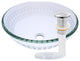 Imponeren Glass Vessel Sink and Drain, Chrome
