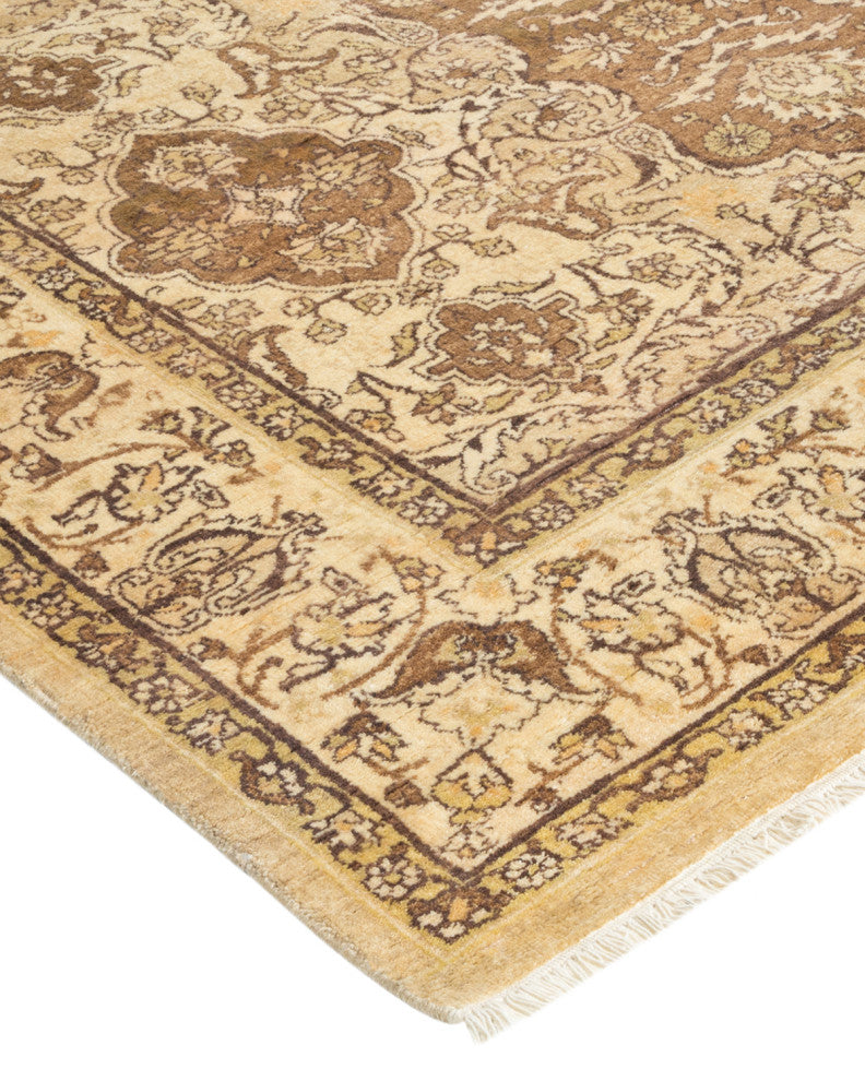 Mogul, One-of-a-Kind Hand-Knotted Area Rug Yellow, 4'3"x6'3"