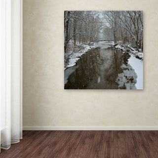'Winter Bridge' Canvas Art by Kurt Shaffer